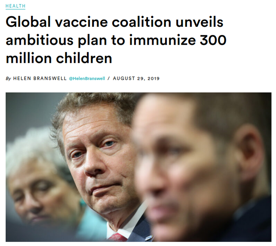 Global vaccine plan to immunize 300 million children