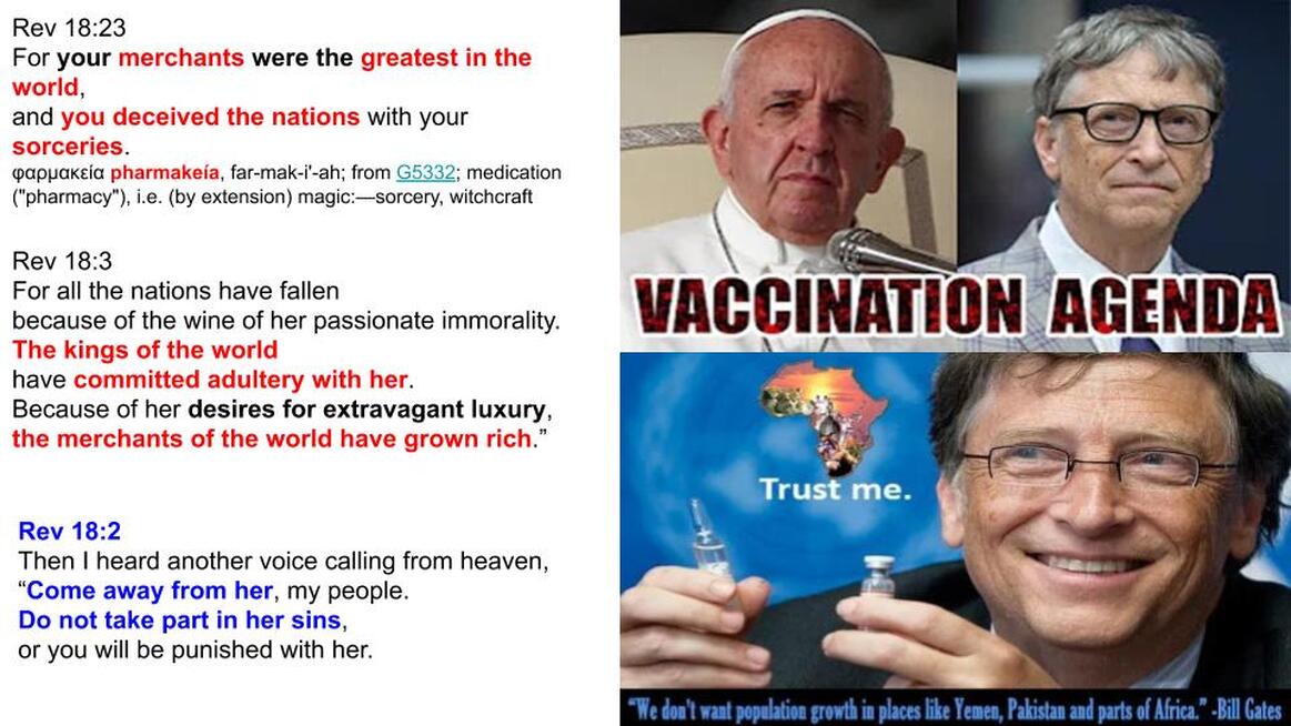 Vaccine agenda - Bill Gates and Pope Francis planning together